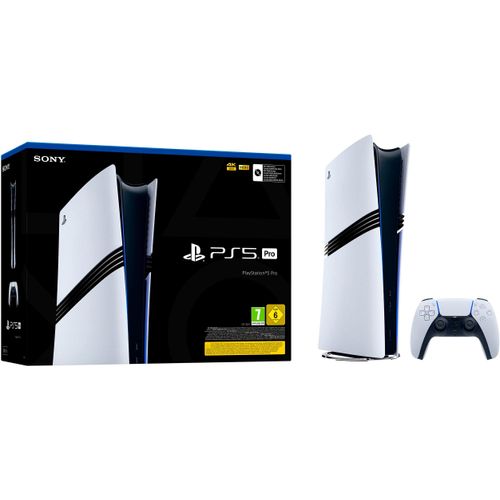 PLAYSTATION 5 Spielekonsole "PlayStation 5 Pro 2TB", weiß, schwarz, B:8,9cm H:38,8cm T:21,6cm, Spielekonsolen, Topseller