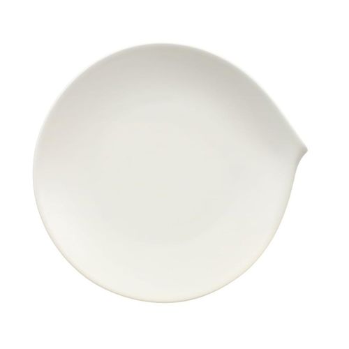 Speiseteller VILLEROY & BOCH "Speiseteller Flow ø 27 cm weiß", weiß, Speiseteller, Speiseteller