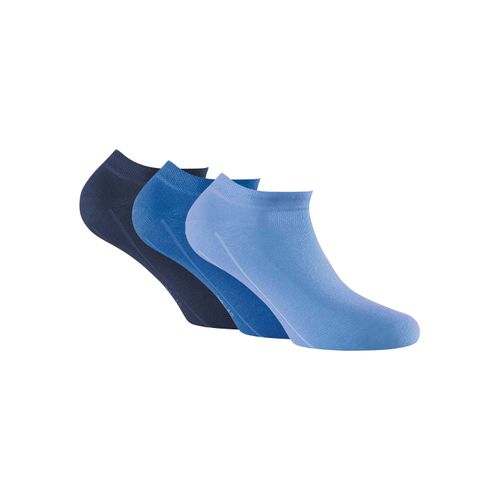 Sneakersocken ROHNER SOCKS "Socken sneaker 3-er pack 3er Pack", Herren, Gr. 39-42, blau (blau mix), Obermaterial: 75% Baumwolle CO. 23% Polyamid PA. 2% Elasthan EL., Socken Sneakersocken