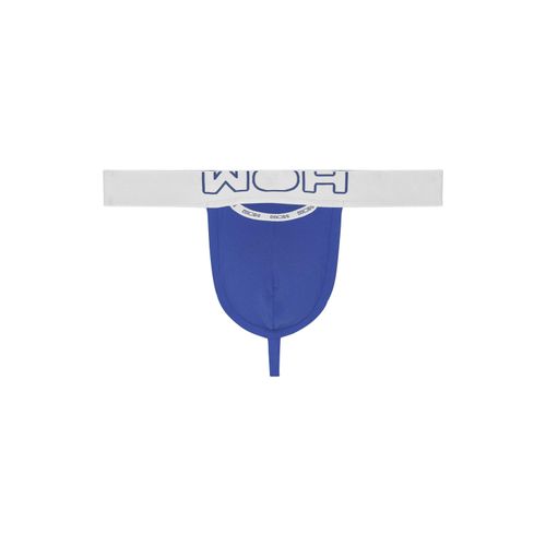 String WOH "String Sexy Fun G-String 1er Pack", Herren, Gr. S, blau, Obermaterial: 95% Baumwolle CO. 5% Elasthan EL., Unterhosen String