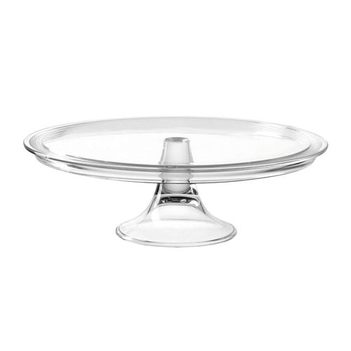Tortenplatte LEONARDO "Tortenplatte Ciao ø 32 cm transparent", bunt (transparent), L:32cm, Glas, Servierplatten, Tortenplatte
