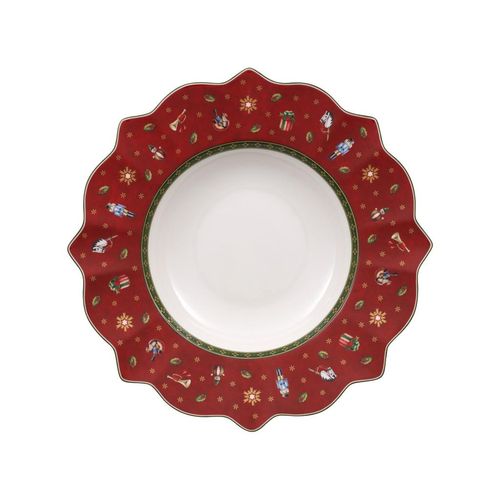 Suppenteller VILLEROY & BOCH "Suppenteller Toy's Delight ø 26,4 cm rot", rot, L:26,5cm, Speiseteller