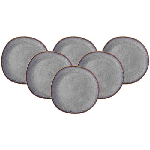 Speiseteller "Speiseteller Lave ø 28 cm 6er Set", beige, LIKE. BY VILLEROY & BOCH, Speiseteller, Speiseteller
