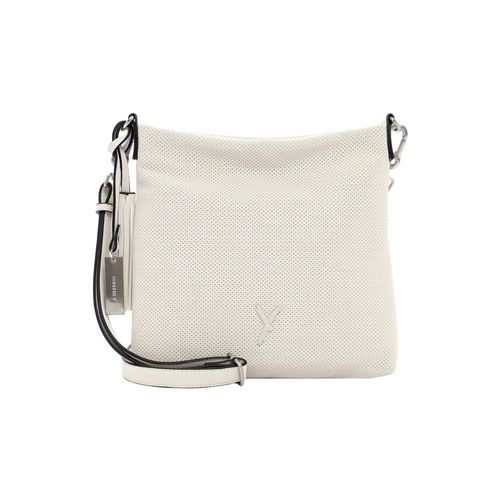 Umhängetasche SURI FREY "Umhängetasche SFY Romy", Damen, Gr. B/H/T: 29cm x 27cm x 5cm 0, weiß (ecru 320), PVC, Taschen Umhängetasche