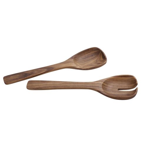 Besteck-Set VILLEROY & BOCH "Salatbesteck Artesano Original braun", braun, Essbesteck-Sets