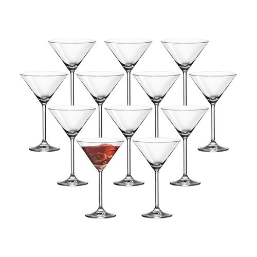 Cocktailglas LEONARDO "Cocktailglas Daily 270 ml 12er Set transparent", bunt (transparent), Glas, Trinkgefäße, Cocktailglas