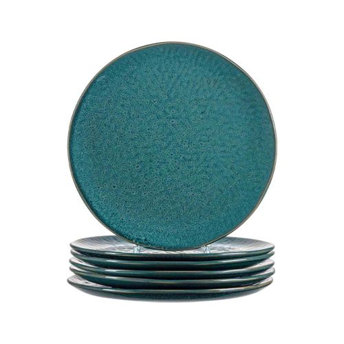 Speiseteller LEONARDO "Speiseteller Matera ø 27 cm 6er Set", blau, Speiseteller, Speiseteller