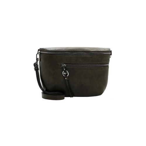 Gürteltasche TAMARIS "Gürteltasche TAS Nele", Damen, Gr. B/H/T: 23cm x 20cm x 7cm 0, grün (oliv 960), Polyurethan, Taschen Gürteltasche