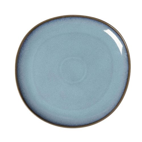 Servierplatte "Servierplatte Lave ø 32 cm", blau (glacé), Steingut, LIKE. BY VILLEROY & BOCH, Servierplatten, Servierplatte