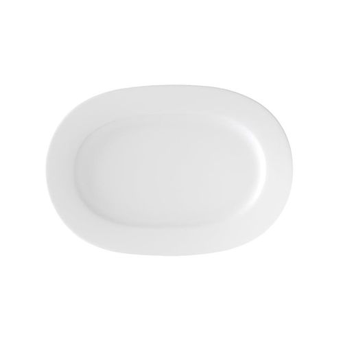 Servierplatte VILLEROY & BOCH "Servierplatte Anmut 41 x 29 cm weiß", weiß, Porzellan, Servierplatten, Servierplatte