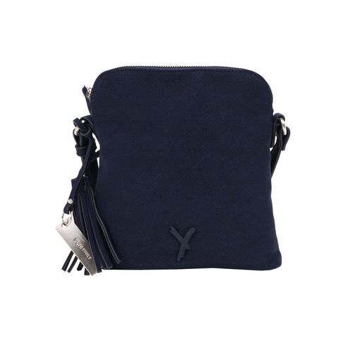 Umhängetasche SURI FREY "Umhängetasche SFY Romy", Damen, Gr. B/H/T: 20cm x 22cm x 6cm 0, blau (blau 500), PVC, Taschen Umhängetasche