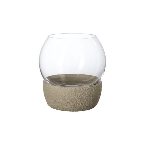 Windlicht "Windlicht Perlemor Home ø 15 x 16 cm beige", beige, LIKE. BY VILLEROY & BOCH, Kerzenhalter, Windlicht