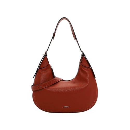 Beuteltasche SURI FREY "Beutel SFY Henny", Damen, Gr. B/H/T: 40cm x 30cm x 3cm 0, rot (rust 624), Polyester, Taschen Beuteltasche