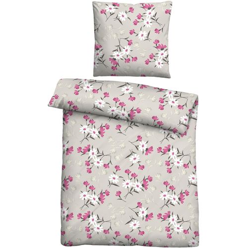 Bettwäsche "0301129", brombeer, B/L: 155cm x 220cm, 1 Stk., 1 Stk., Feinbiber, B/L: 80cm x 80cm, 2 Stk., Feinbiber, Obermaterial: 100% Baumwolle, CASTELL - MARKENBETTWÄSCHE, Bettwäsche, Bettwäsche, wohlig warm, temperaturausgleichend, 100% Baumwolle, pflegeleicht