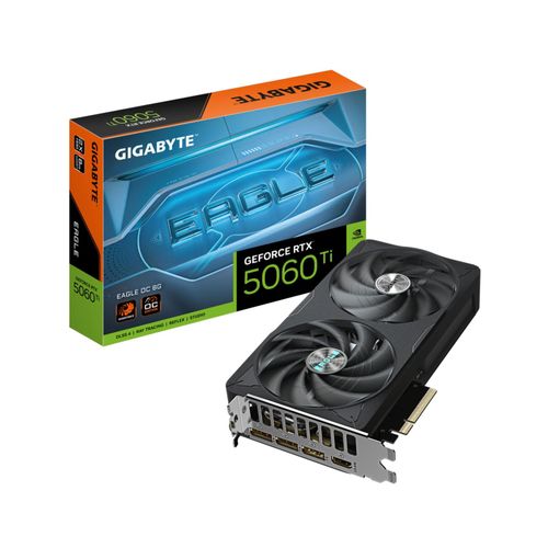 GIGABYTE Grafikkarte "GeForce RTX 5060 Ti EAGLE OC 8G Grafikkarte – 8 GB GDDR7, 128 Bit, PCI", ohne farbbezeichnung, Grafikkarten