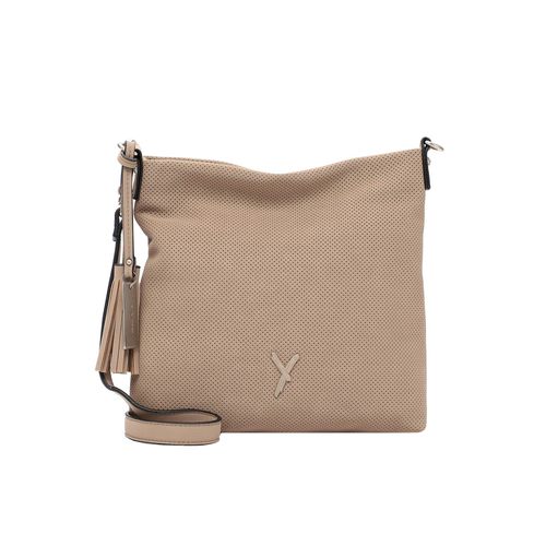 Umhängetasche SURI FREY "Umhängetasche SFY Romy", Damen, Gr. B/H/T: 29cm x 27cm x 5cm 0, beige (sand 420), PVC, Taschen Umhängetasche