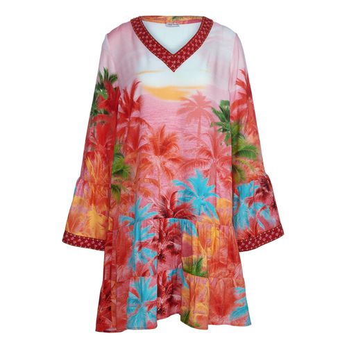 Tunika ALBA MODA "Tunika Tunika", Damen, Gr. 38, bunt, Obermaterial: 100% Viskose CV., Modern, figurumspielend, Tuniken