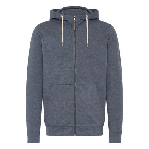 Kapuzensweatjacke SOLID "Kapuzenfleecejacke SDSima", Herren, Gr. XXL, blau (insignia blau melange), Obermaterial: 65% Polyester PES. 35% Baumwolle CO., Sweatjacken
