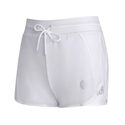 Shorts YEAZ "Shorts SQUAT", Damen, Gr. L, US, weiß, Obermaterial: 80% Nylon NY. 20% Elasthan EL., Hosen Shorts