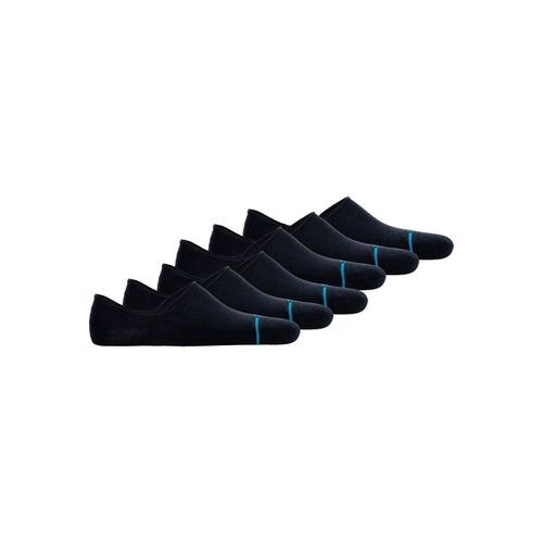 Sneakersocken STANCE "Socken Icon No Show Sneakersocken 6er Pack", Herren, Gr. 35-37, blau (dunkelblau), Obermaterial: 55% Baumwolle CO. 41% Nylon NY. 4% Elasthan EL., Socken Sneakersocken