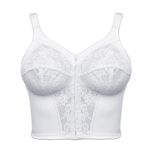 Entlastungs-BH SUSA "Longline BH Classics", Damen, Gr. 100, Cup A, weiß, Obermaterial: 65% Polyamid PA. 25% Elasthan EL. 10% Baumwolle CO., BHs Entlastungs-BH
