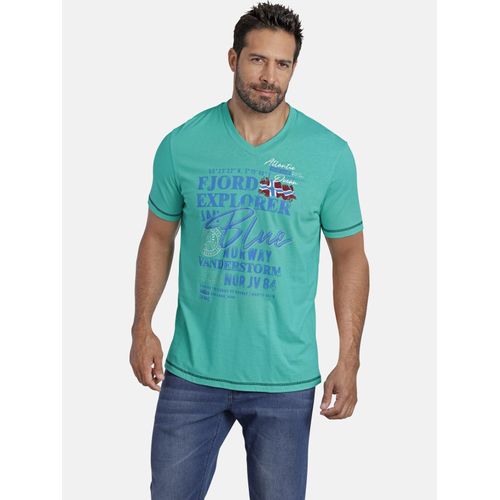 T-Shirt JAN VANDERSTORM "T-Shirt NORDGER", Herren, Gr. 3XL, grün, Obermaterial: 100% Baumwolle CO., Shirts T-Shirt