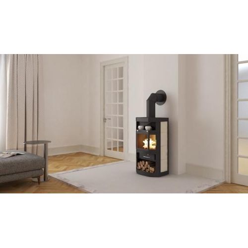 Kaminofen Victoria Taro, schwarz, dauerbrandfähig – 9,04 kW