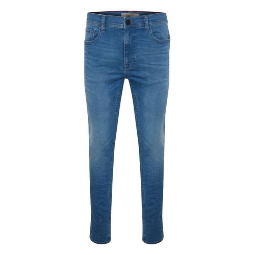 5-Pocket-Jeans BLEND "5-Pocket-Jeans BHJet", Herren, Gr. 34, Länge 34, blau (denim middle blau), Obermaterial: 91% Baumwolle CO. 7% Polyester PES. 2% Elasthan EL., Hosen 5-Pocket-Jeans