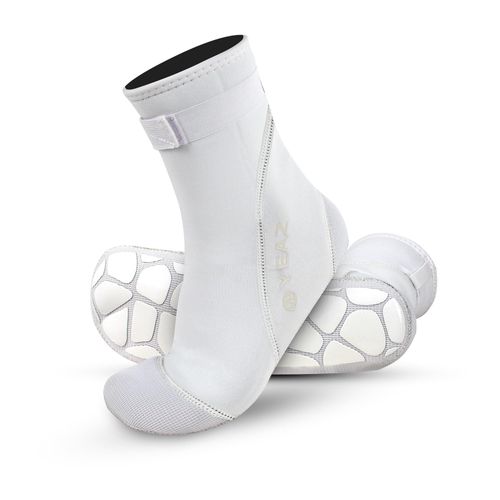 Neoprensocken YEAZ "Neoprensocken NEOSOCK HIGH PRO", Damen, Gr. 44, weiß, Obermaterial: 90% Neopren neoprene. 10% Nylon NY., Socken