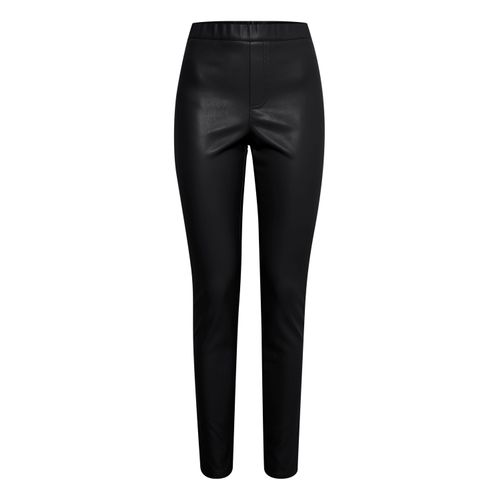 Lederimitathose OXMO "Lederimitathose OXPauline", Damen, Gr. M, N-Gr, schwarz, Obermaterial: 100% Polyurethan PU., Hosen