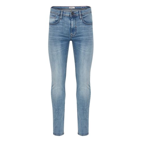 5-Pocket-Jeans BLEND "5-Pocket-Jeans BHJet", Herren, Gr. 28, Länge 34, blau (denim bleach blau), Obermaterial: 91% Baumwolle CO. 7% Polyester PES. 2% Elasthan EL., Hosen 5-Pocket-Jeans