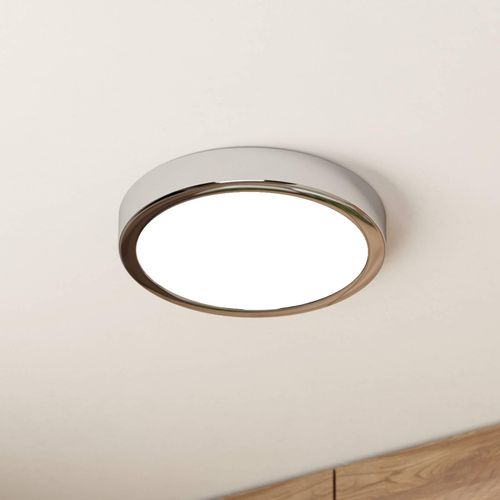 LED-Deckenlampe Fueva 5 IP44 3000K chrom Ø21cm