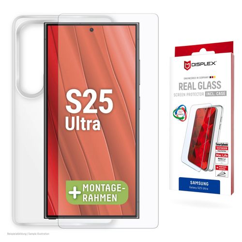 DISPLEX Displayschutzglas "Real Glass Screen Protection inkl. Case", transparent, B:9,4cm H:2,3cm T:20mm, Displayfolien, Displayschutzfolie, Schutzfolie, Bildschirmschutz, kratz- & stoßfest