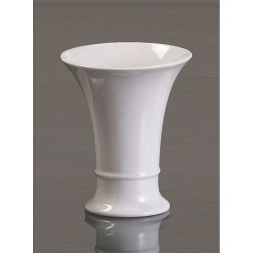 Dekovase KAISER PORZELLAN "Trompete", weiß, B:9cm H:10cm T:9cm, Porzellan, Vasen