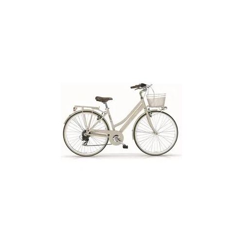 Trekkingrad MBM "New Boulevard" Gr. 46, beige (creme, beige), Fahrräder, Damen, 46cm, 28 Zoll (71,12cm), für Damen, Kettenschaltung