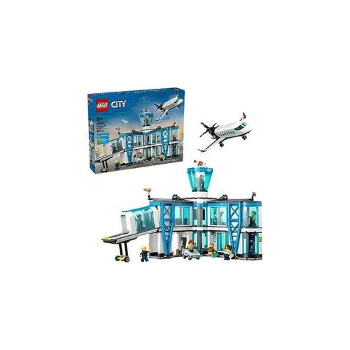 LEGO City 60502 Flughafen mit Flugzeug Bausatz, Mehrfarbig