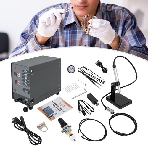 Schweißmaschine, 100W Schmuckschweißmaschine, Schmuckreparaturwerkzeug, Grau