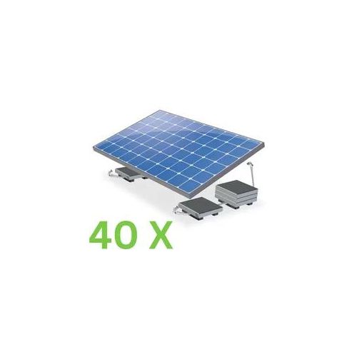 40 x ValkBox 3 - Flachdachmontage 17° (Palette)