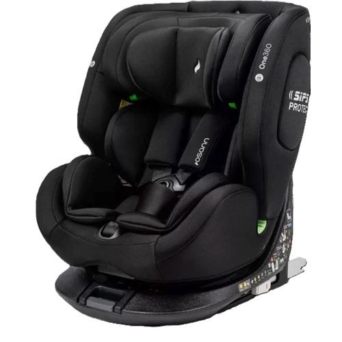 Osann Baby- und Kindersitz ONE360° drehbarer Kindersitz mit Isofix (40-150 cm) - All Black
