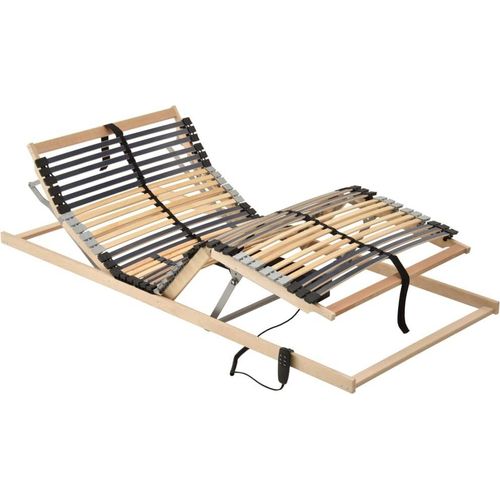 The Living Store Elektrischer Lattenrost mit 42 Latten 7 Zonen 100x200 cm