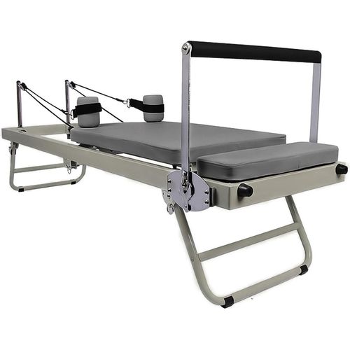 Pilates Reformer - Trainingsgerät - Verstellbar - Core-Training - Krafttraining - Taillentraining - Für Damen - Beige