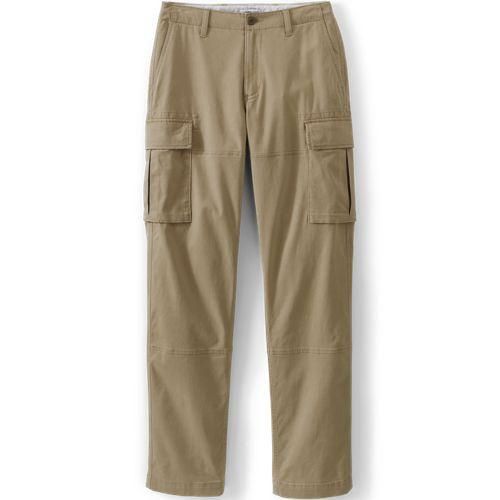 Classic Fit Cargohose, Herren,  Braun, Baumwoll-Mischung, by Lands' End