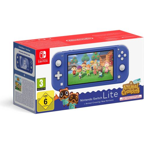 Nintendo Switch Lite + Animal Crossing: New Horizons Bundle – Blau