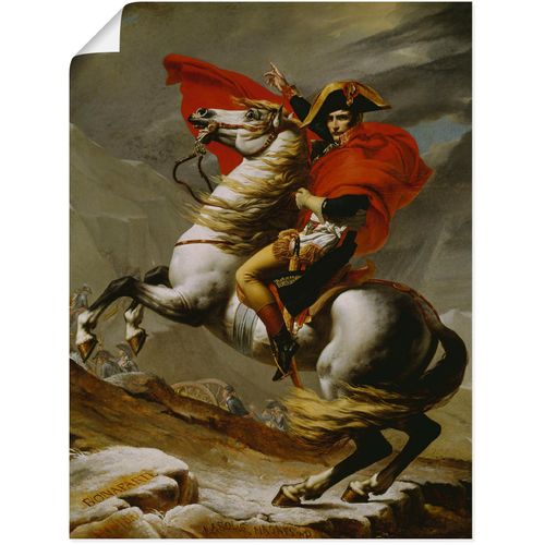 Artland "Napoleon bei der Überquerung der Alpen." Menschen 1 Stk. tlg. als Leinwandbild, Poster in verschied. Größen