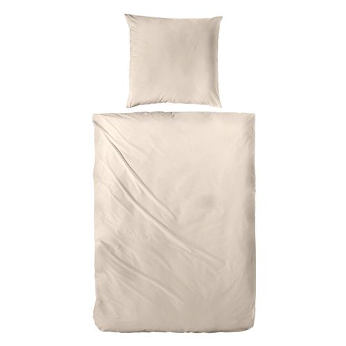 Bettwäsche PRIMERA "Halbleinen-Bettwäsche", beige (leinen), B/L: 155cm x 220cm, 1 Stk., 1 Stk., Halbleinen, B/L: 80cm x 80cm, 2 tlg., Halbleinen, Obermaterial: 50% Baumwolle, 50% Leinen, Bettwäsche, Bettwäsche, Uni