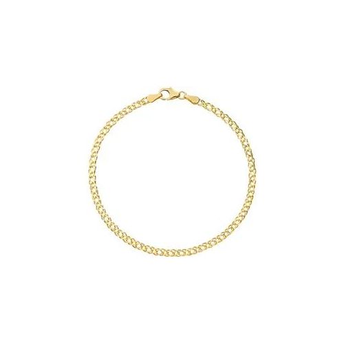 Goldarmband JOBO, gold (gelbgold 333), Armbänder, Damen, 19cm, Gelbgold 333, Goldarmband, Zwillings-Panzerarmband 333 Gold 19 cm