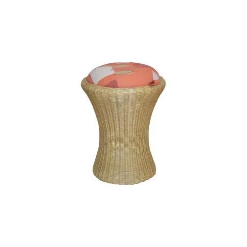 Truhe HOME AFFAIRE, beige (natur), H:53cm Ø:42cm, Truhen, Wäschesitzhocker mit Stauraum