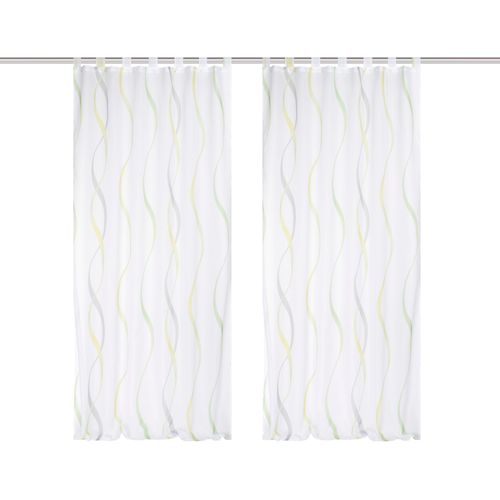 HOME WOHNIDEEN "SCHLAUFENSCHAL" Schlaufen 2 Stk. tlg. 2er Pack Schlaufenschal bedruckt