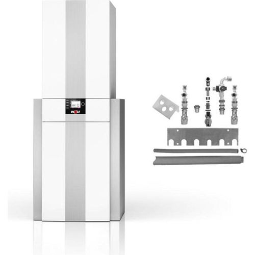 Wolf Gas-Brennwert 20 kW Kompaktheizzentrale CGS-2-20-160L
