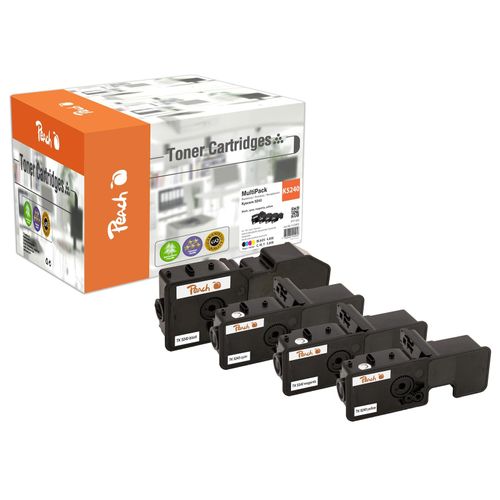 Peach K5240 4 Toner (bk, c/m/y) ersetzt Kyocera TK-5240 für z.B. Kyocera ECOSYS M 5526 cdn, Kyocera ECOSYS M 5526 cdw, Kyocera ECOSYS M 5526